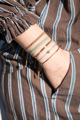 heart bracelet aqua  - pict. 4