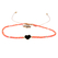 heart bracelet peach orange - pict. 1