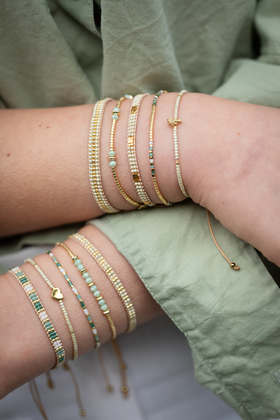 heart bracelet green - pict. 5