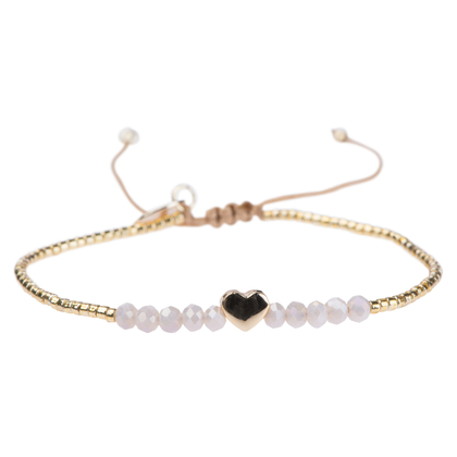 heart crystal white  - pict. 1