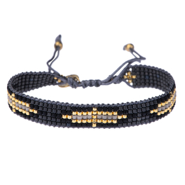 gigi black grijs silk goud