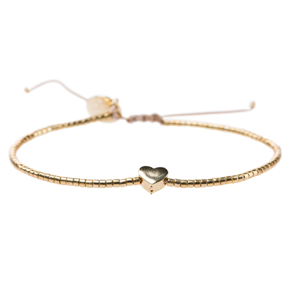 heart bracelet gold - afb. 1