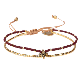 indy bordeaux red gold