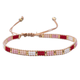 luna multicolor red pink peach
